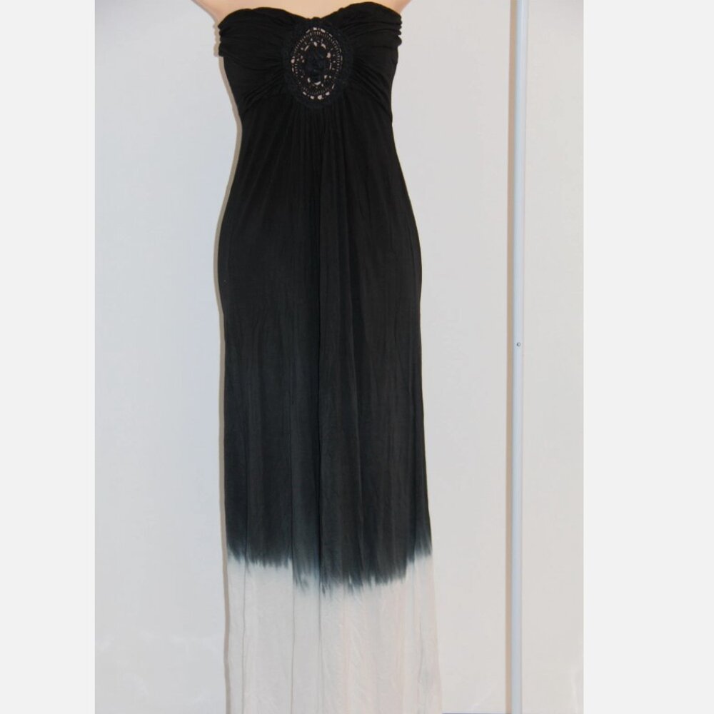 New Raviya Swimsuit Bikini Cover Up Long Maxi Dress Black Strapless